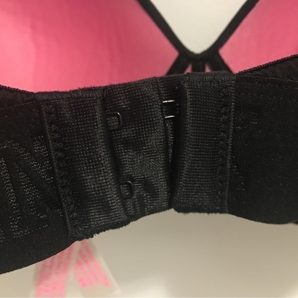 PINK Victoria's Secret Lightly lined  Black Bra Size Small - Picture 5 of 8